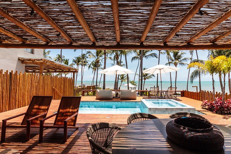 Beach Front at Milagres | Pool and Sauna | Huna04