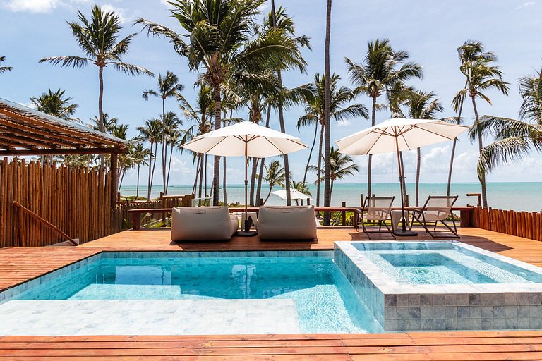 Beach Front at Milagres | Pool and Sauna | Huna04