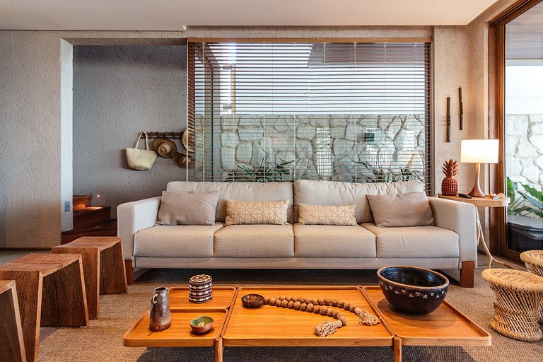 Pé na areia em Milagres | Piscina & Sauna | Huna04