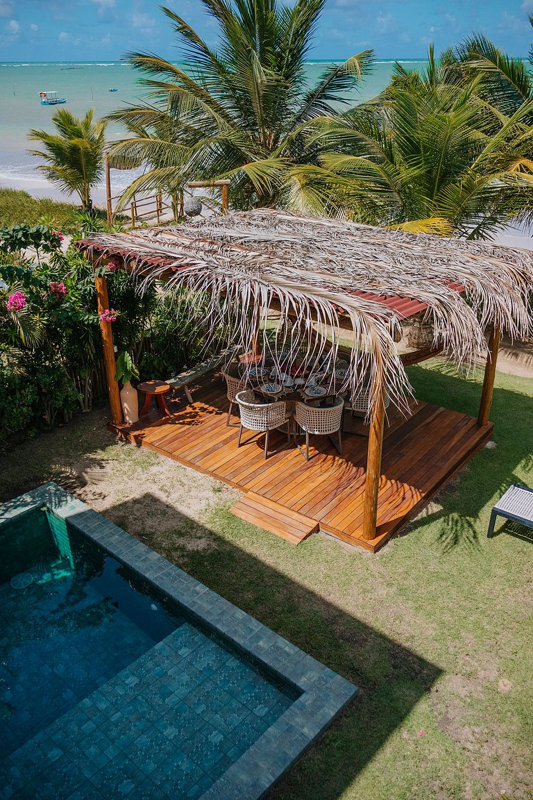 OKA42 - Milagres com piscina e pé na areia